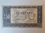 2,50 gulden Zilverbon 1938 UNC, Postzegels en Munten, Bankbiljetten | Nederland, Los biljet, 2½ gulden, Verzenden