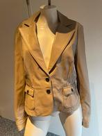 Compagnia italia leer jasje maat it 46, Maat 38/40 (M), Compagnia italia, ., Beige