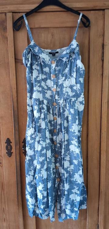 Kiabi Zomerjurk Blauw/Wit Maat M beschikbaar voor biedingen
