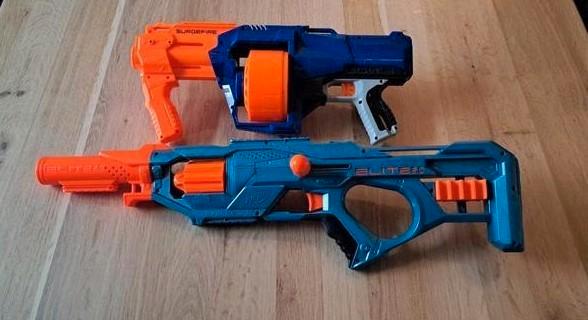 NERF surgefire + eaglepoint elite, Kinderen en Baby's, Speelgoed | Buiten | Actiespeelgoed, Gebruikt, Ophalen of Verzenden