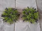 2 delig kunst buxussen set met lavendel, Ophalen of Verzenden, Zo goed als nieuw