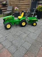 John deere trekker, Kinderen en Baby's, Speelgoed | Buiten | Skelters, Ophalen, Gebruikt, Overige merken, Met kar of aanhanger
