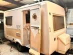 Caravan te koop/ Retro/ Gepimpt/ Polyester Intercamp 355 k, Caravans en Kamperen, Caravans, Overige merken, Rondzit, Koelkast