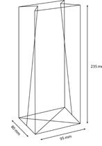 Sta zakje / Blokbodemzakje | 95x80+235mm, Ophalen of Verzenden, Nieuw, Versiering, Overige