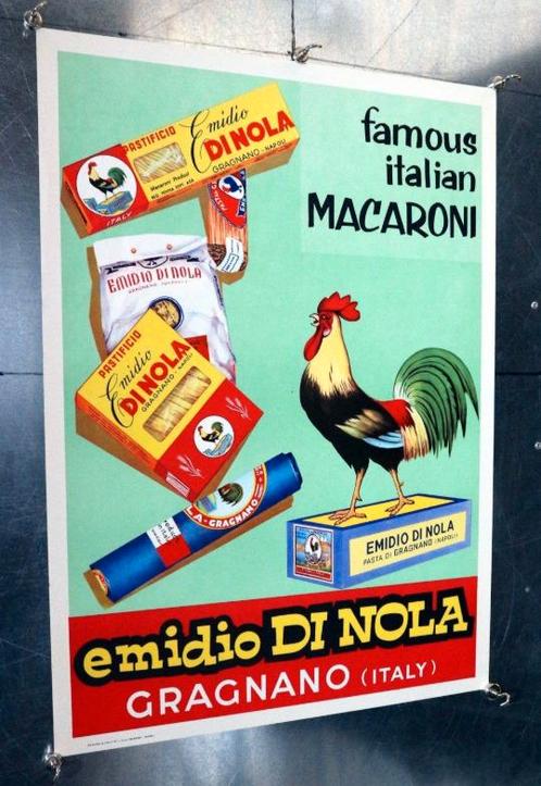 Famous Italian Macaroni poster, jaren ‘50, Verzamelen, Posters, Gebruikt, Film en Tv, A1 t/m A3, Rechthoekig Staand, Ophalen of Verzenden