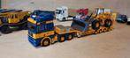 Lion Toys MAN TGA 26.530 ASG met 4 assige dieplader +shovel, Ophalen of Verzenden, Zo goed als nieuw, Bus of Vrachtwagen, Lion Toys