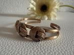 Q184/ Bronzen Vintage gesigneerde Knot armband, Overige materialen, Gebruikt, Overige kleuren, Verzenden