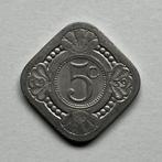 Vierkante 5 cent munt Nederland 1939, Ophalen of Verzenden, Koningin Wilhelmina, 5 cent, Losse munt