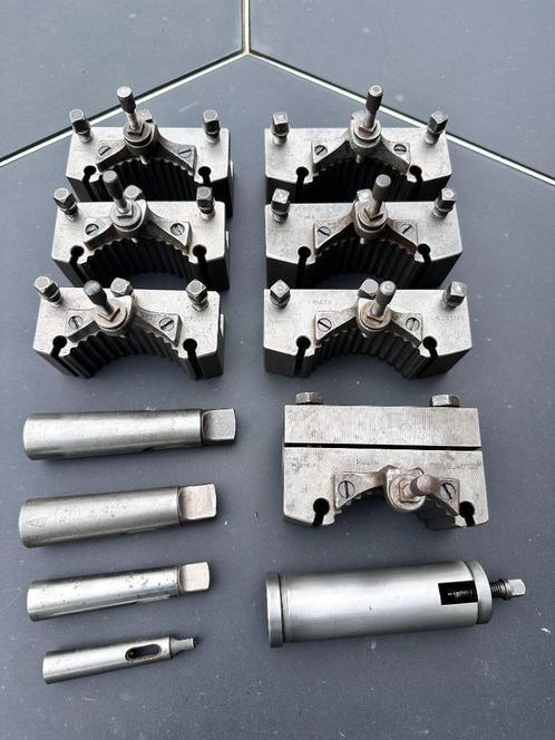7x Multifix type B beitelhouders – Duitse kwaliteit, Doe-het-zelf en Verbouw, Draaibanken, Gebruikt, Onderdeel, Minder dan 500 mm