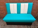 FIFTIES SIXTIES AMERIKAANSE BEL AIR DINERBANK 110 M BREED, Ophalen, Blauw, Vier, Metaal
