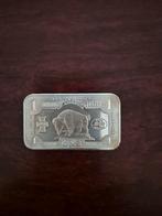 0.999 zilverbaar ounce USA Bison Bullion Bar, Ophalen of Verzenden, Zilver