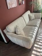 Ecru kleur bank, Huis en Inrichting, Banken | Bankstellen, Ophalen, Gebruikt, 75 tot 100 cm, Rechte bank