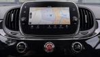 Fiat 500 C 0.9 T LOUNGE - NAVI - SPOTIFY - AIRCO - NAP, Auto's, Stof, Gebruikt, Cabriolet, Zwart