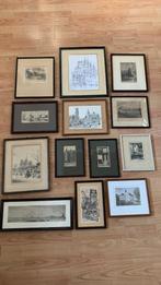 Verzameling van tekeningen, prenten, gravures e.d., Antiek en Kunst, Kunst | Etsen en Gravures, Ophalen