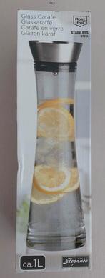 Glazen karaf 1L Elegance, Glas of Glazen, Nieuw, Ophalen of Verzenden, Glas