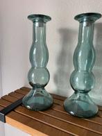 2 glazen kandelaars, Ophalen, Glas