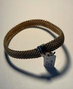 Goud op zilveren armband , gratis verzending, Sieraden, Tassen en Uiterlijk, Armbanden, Verzenden, Nieuw, Goud, Zilver