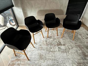 Normann Form armchair - eetkamerstoel - eiken en zwart beschikbaar voor biedingen