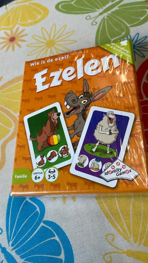 Spel Ezelen (identity games), Hobby en Vrije tijd, Gezelschapsspellen | Kaartspellen, Nieuw, Drie of vier spelers, Vijf spelers of meer