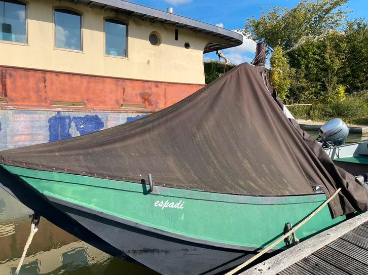 Zalmschouw met Honda 8pk motor, 6m lang, compleet uitgerust, Watersport en Boten, Boottrailers, Gebruikt, Overige typen, Minder dan 6 meter