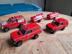 Majorette Range Rover brandweer met aanhangers bespeeld, Ophalen of Verzenden, Gebruikt
