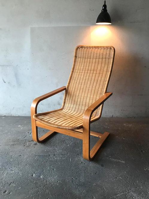 Vintage Ikea oland yngve ekstrom rotan fauteuil, Huis en Inrichting, Fauteuils, Ophalen of Verzenden