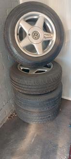 Azev velgen 15 inch met continental all season vw t3, Auto-onderdelen, Banden en Velgen, Ophalen, 15 inch, 195 mm, Zomerbanden