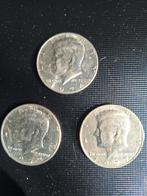 3x Kennedy Halve Dollar, Ophalen of Verzenden, Noord-Amerika