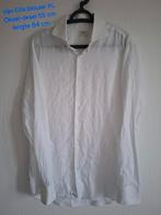 Van Gils Witte Slim Fit Blouse - 100% Katoen - Maat XL, Kleding | Heren, Overhemden, Wit, Zo goed als nieuw, Overige halswijdtes