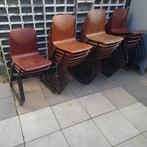 Vintage Thur op Seat Stapelstoelen, Huis en Inrichting, Stoelen, Ophalen, Gebruikt, Metaal, Vijf, Zes of meer stoelen