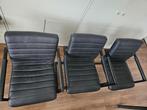 6 kantoorstoelen of eetkamer stoelen, Ophalen, Strak, Gebruikt, Zwart