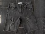 Herenshorts 2 stuks korte broek denim black maat S zgan!!!, Ophalen of Verzenden, Zo goed als nieuw, Zwart