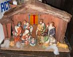 Kerststal met figuren kerstmis decoratie, Diversen, Kerst, Ophalen of Verzenden