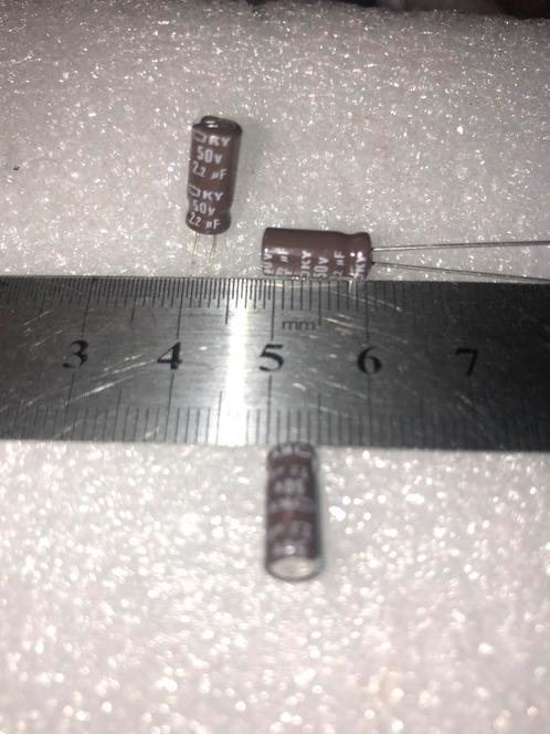 2,2uF 50v Chemi-Con KY serie, Hobby en Vrije tijd, Elektronica-componenten, Nieuw, Ophalen of Verzenden