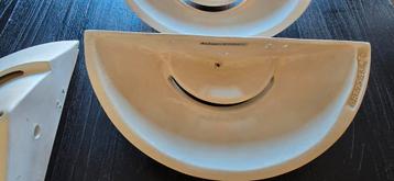 4 stuks gips wandlamp. beschikbaar voor biedingen