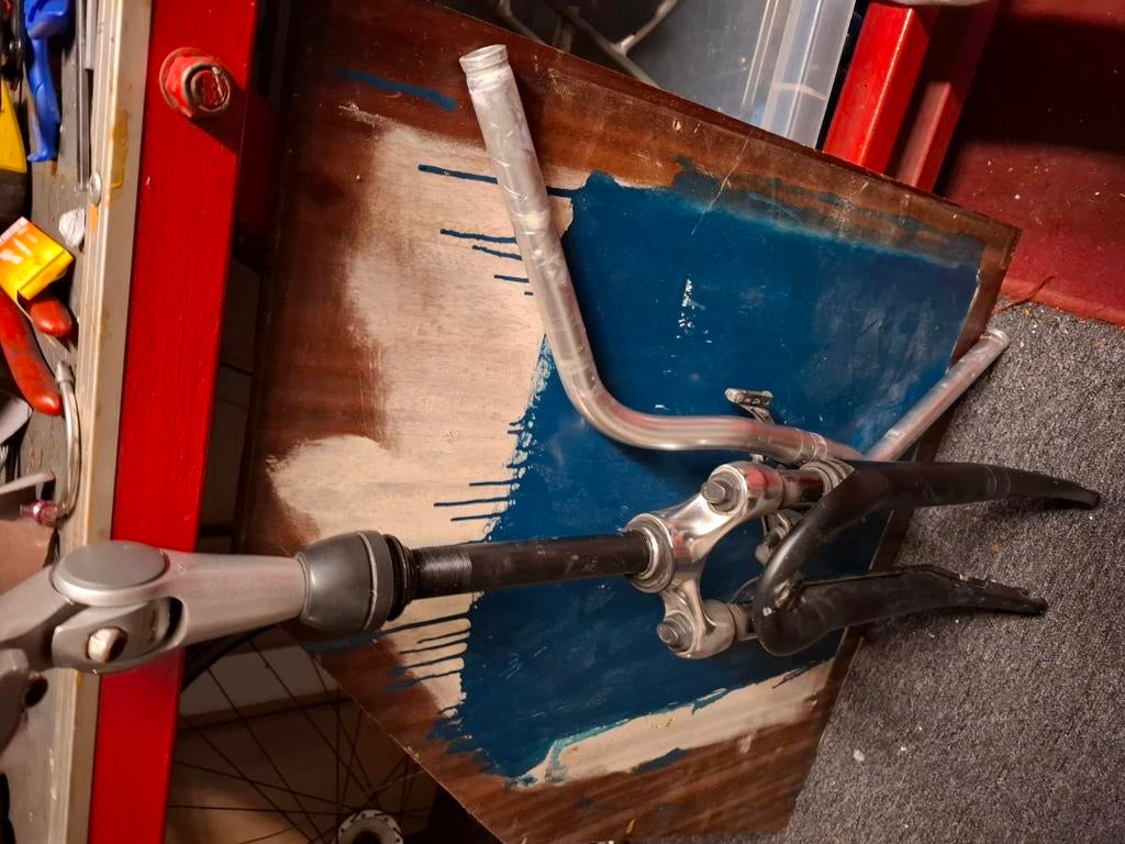 verende voorvork gazelle met stuur, Fietsen en Brommers, Fietsonderdelen, Ophalen of Verzenden, Zo goed als nieuw, Algemeen, Voorvork