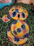 aardewerk lamp en schaal van Poteries du Logis., Ophalen