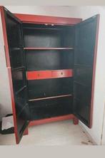 Chinese kast bordeau rood zwart van binnen., Ophalen