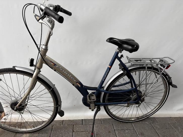 Pointer Blauw/zilver damesfiets, Fietsen en Brommers, Fietsen | Dames | Moederfietsen, Gebruikt, Overige merken, 56 cm of meer