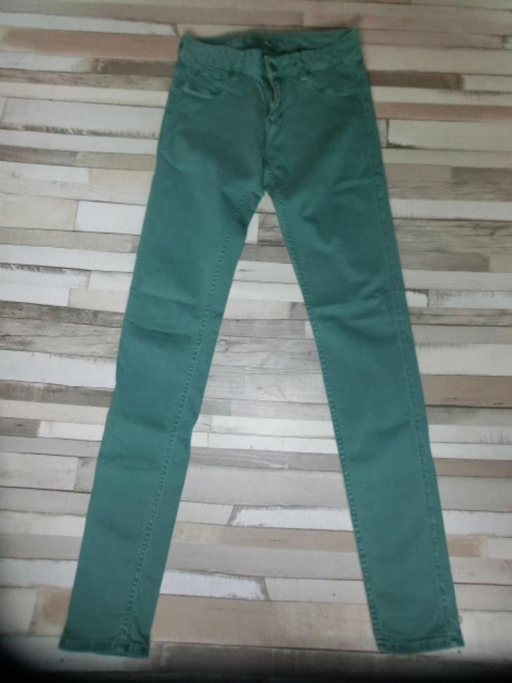 Cars leuke skinny broek w 28 l 32 ., Kleding | Dames, Broeken en Pantalons, Gedragen, Maat 36 (S), Groen, Lang, Ophalen of Verzenden