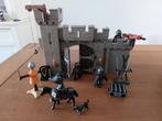 Playmobil kasteel poort 4 ridders toernooi schat paard hond, Ophalen of Verzenden, Zo goed als nieuw