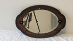 Decoratieve Spiegel met Houten Frame - 60x34 cm, Ophalen, Gebruikt, Minder dan 100 cm, Ovaal