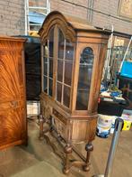 Uniek antiek vintrine kast., Huis en Inrichting, Kasten | Vitrinekasten, Ophalen, Gebruikt, 100 tot 150 cm, X
