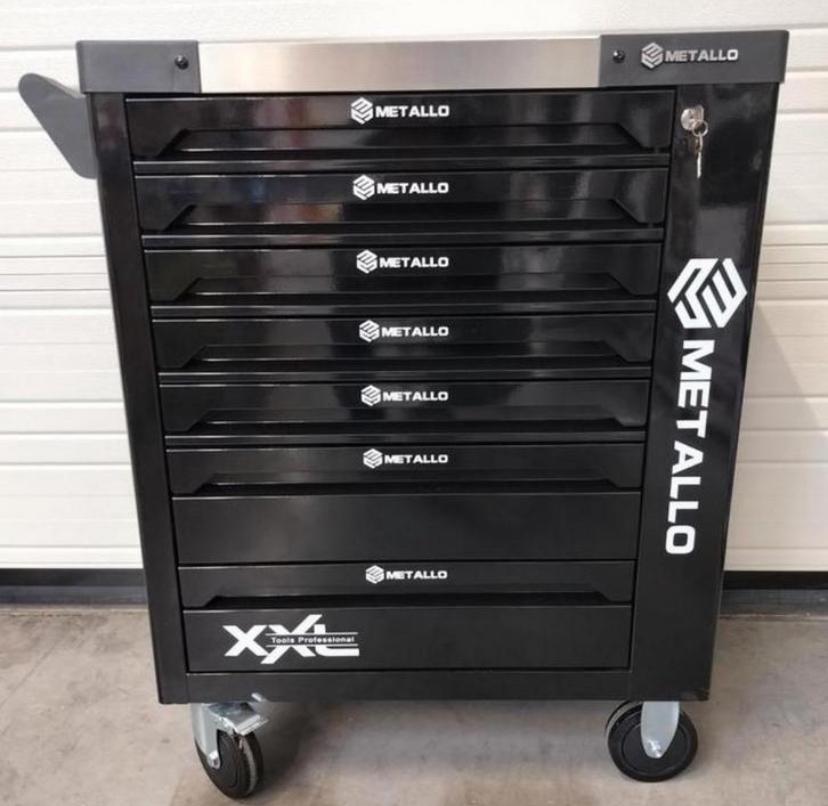 Metallo gereedschapswagen 7 lades vol  kwaliteitgereedschap, Ophalen, Gevuld, Nieuw