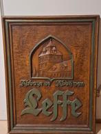 Authentiek reclamebord Leffe Belgisch abdijbier, Ophalen of Verzenden, Nieuw, Reclamebord, Plaat of Schild, Leffe