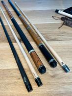 Keu set te koop: Carbon, Hybride, Hout + Extensies, Sport en Fitness, Biljarten en Poolen, Ophalen of Verzenden, Gebruikt, Keu of Ballen