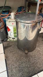 Metalen Afvalemmer met Pedaal, Gebruikt, Met pedaal, Verzenden, 20 tot 30 liter