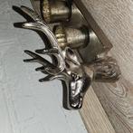 Kaarsen houder zilver met herten kopjes, Ophalen, Zo goed als nieuw