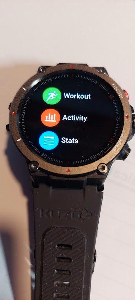 Veho Kuzo II Sport Smart Watch, Sieraden, Tassen en Uiterlijk, Smartwatches, Nieuw, Android, Zwart, GPS, Ophalen