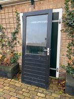 Linksdraaiend Merbau achterdeur 201,5x82,5 x 4, Doe-het-zelf en Verbouw, Deuren en Horren, Ophalen, Gebruikt, 80 tot 100 cm, Buitendeur